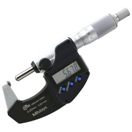 Electronic external micrometer 0-25mm Mitutoyo 406-250-30 non-rotating axis