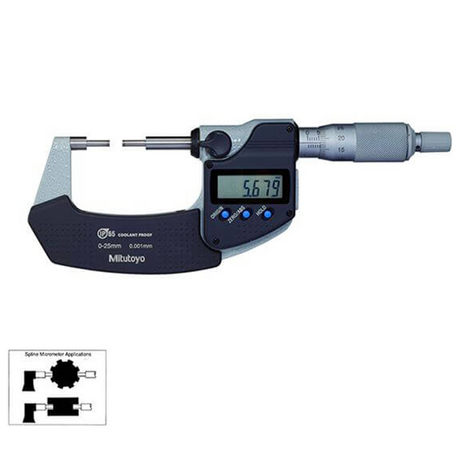 Panme điện tử đầu nhỏ 0-25mm Mitutoyo 331-251-30 kiểu A