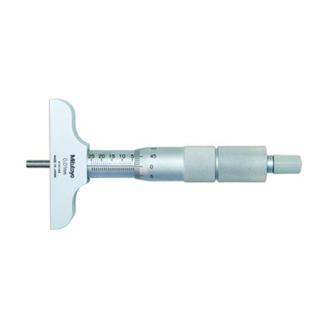 Panme đo độ sâu 0-75mm Mitutoyo 129-110 đế đo 63.5mm