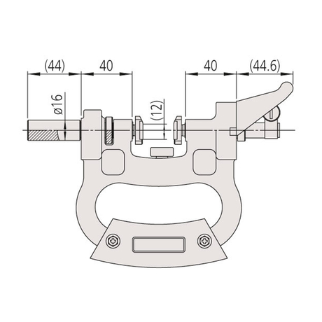 Dưỡng đo kiểm nhanh đồng hồ 0-25mm Mitutoyo 201-101
