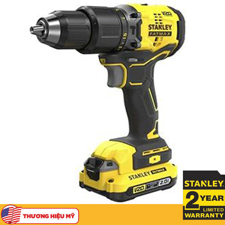 Máy khoan búa dùng pin 20V Max Stanley SBD715D2K-B1