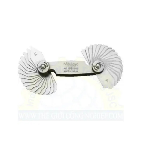 Dưỡng đo bán kính 1-7mm Mitutoyo 186-105 (34 lá)