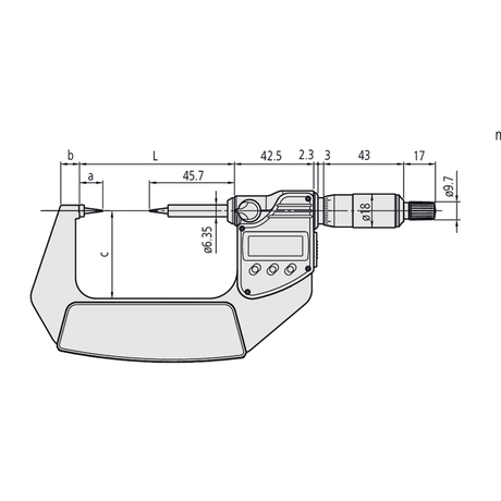 Mitutoyo 3060S-19 0-80mm mechanical indicator