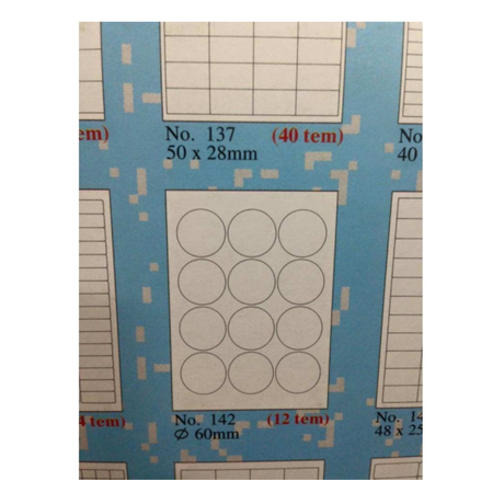 Tomy A4 No. 142 round decal 60 mm (12 stickers)
