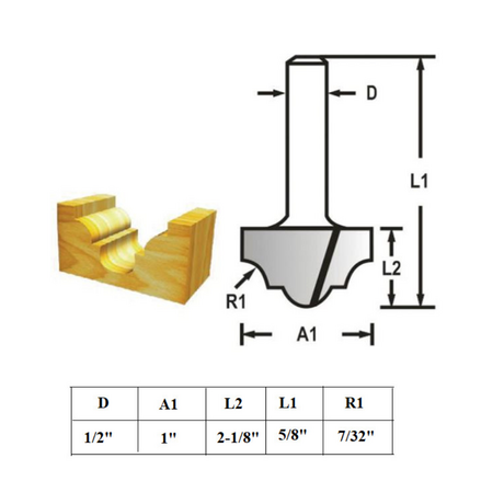MAKITA D-49694 Groove Milling Bit