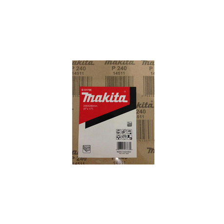Giấy chà nhám (cỡ hạt 240) MAKITA D-51758 (50cái/bộ)