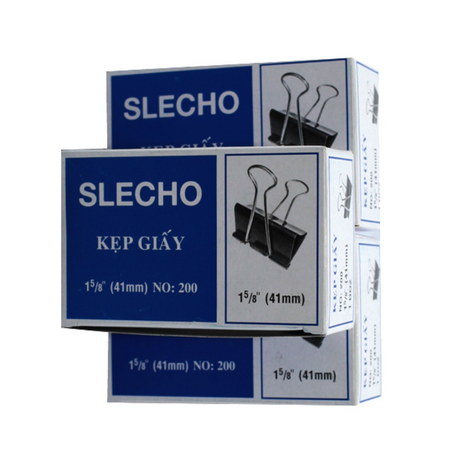 SLECHO 41mm Butterfly Clips Black (12 pcs)