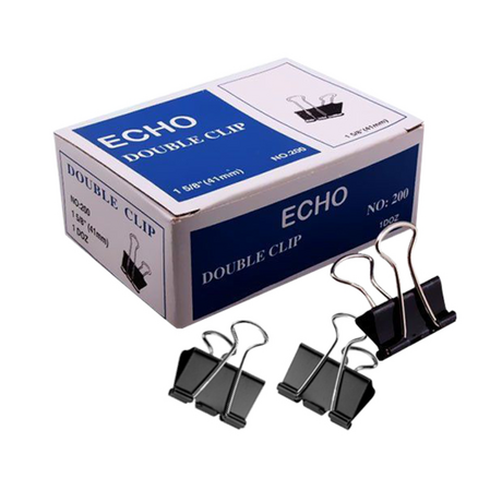 SLECHO 41mm Butterfly Clips Black (12 pcs)