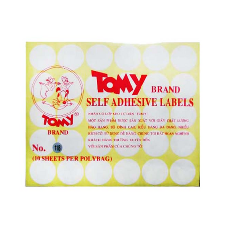 Tomy A5 No. 118 Decal 30mm diameter, 30 small round pieces