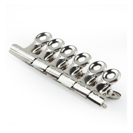 Deli 145mm stainless steel butterfly clip (4 pieces)