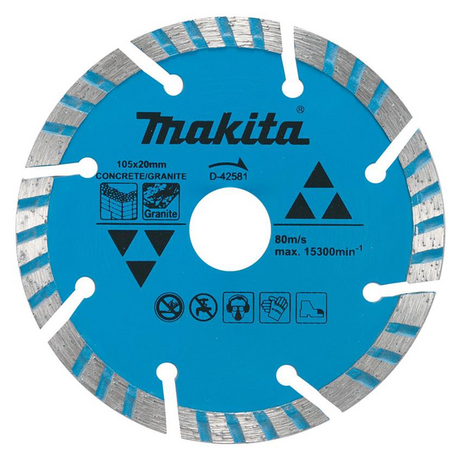 Lưỡi cắt kim cương MAKITA D-42581 105mm xanh