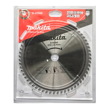 Lưỡi cưa hợp kim MAKITA D-50566 235x25.4mm 60T