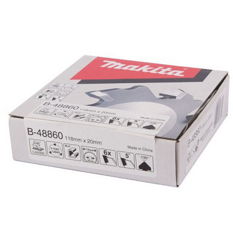 TCT groove saw blade 118mm (135 degrees) MAKITA B-48860