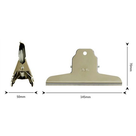 Deli 145mm stainless steel butterfly clip (4 pieces)