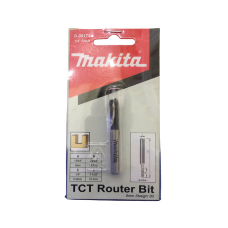 Mũi phay thẳng 1/4 inch MAKITA D-09173