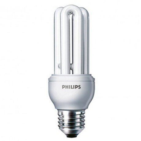 Philips GENIE 11W WW E27 220-240V 1CT/4X12 compact lamp yellow light