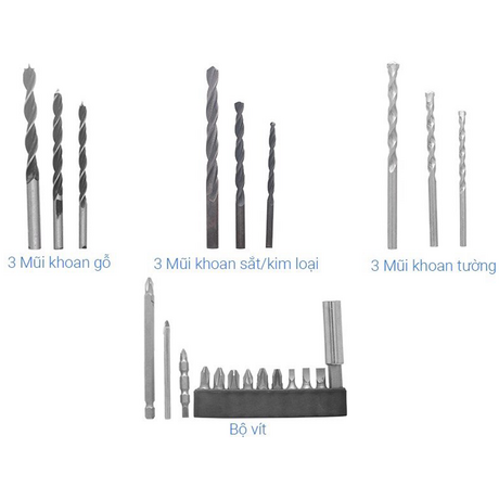 Kachi MK212 550W Impact Drill Set