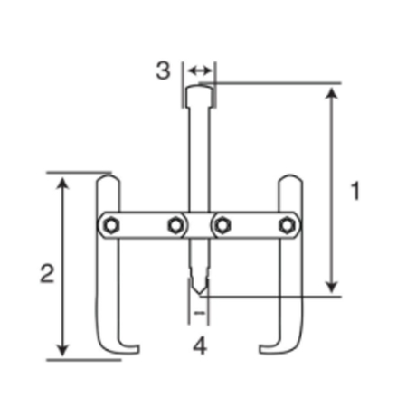 Cảo 3 càng 4inch TEKIRO AU-AP1054
