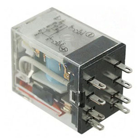 Rơ le trung gian 5A, 8 chân dẹt Omron MY2N-GS DC24