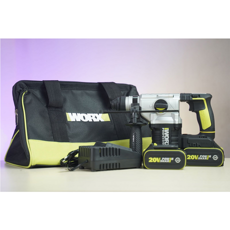 Worx WU388 20V 24mm Cordless Hammer Drill (without carbon brush)