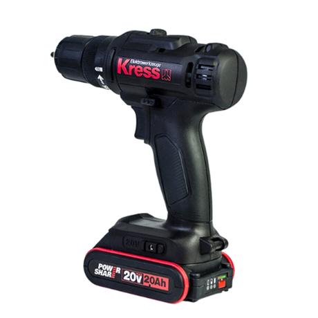 Máy khoan vặn vít dùng pin 20V Kress KU210