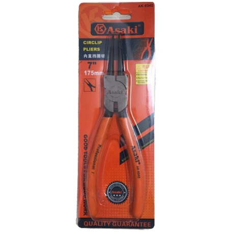 Asaki AK-8342 7 inch straight nose pliers