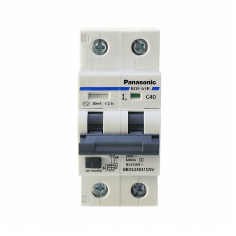 Aptomat RCBO 2P 40A 30mA 6kA Panasonic BBDE24031CNV