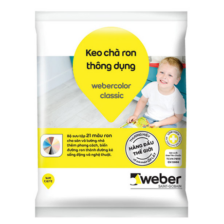 Weber.color classic grout 1kg/bag - iron gray color