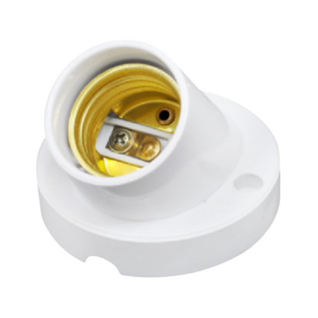 Ominsu W55-2 white wall mounted screw lamp holder
