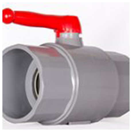 Red PVC Hand Valve Ø114 Taijaan AG1140-S