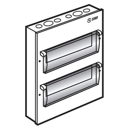 SINO EM6PL/PS 6-way metal enclosure electrical cabinet