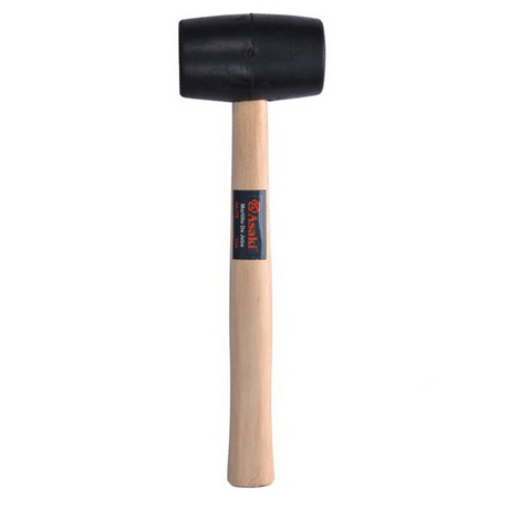 Asaki AK-0377 454g wooden handle rubber hammer