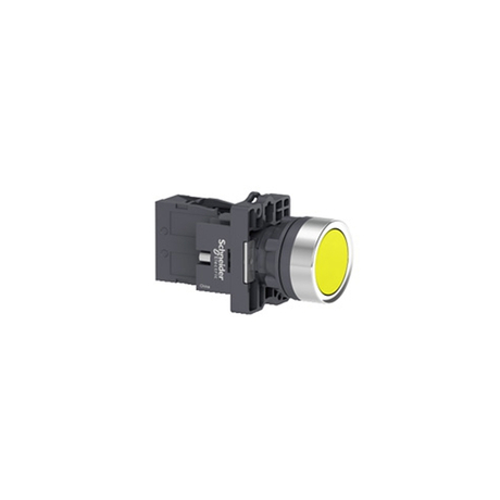 Nút nhấn nhả 22mm không đèn Schneider XA2EA51 màu vàng