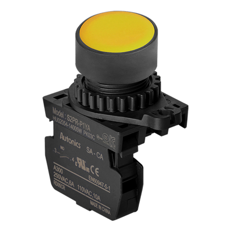 Autonics S2PR-P1YA single push button yellow