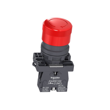 Nút nhấn xoay nhả 30mm Schneider XA2ES442 màu đỏ