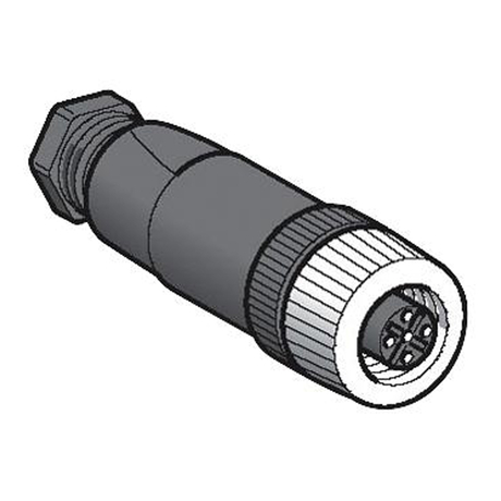 Đầu nối cảm biến M12 Schneider XZCC12FDM40B