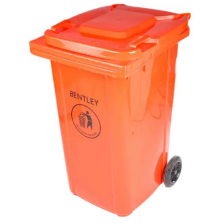 Thùng đựng rác nhựa 240 lít RS PRO 7906876 màu đỏ