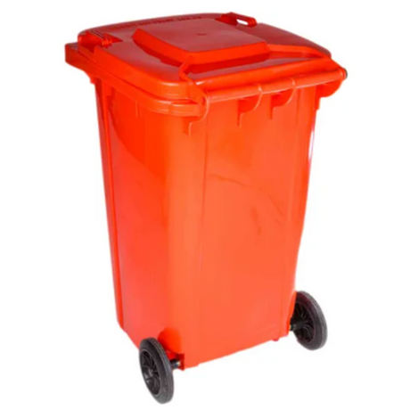 Thùng đựng rác nhựa 240 lít RS PRO 7906876 màu đỏ