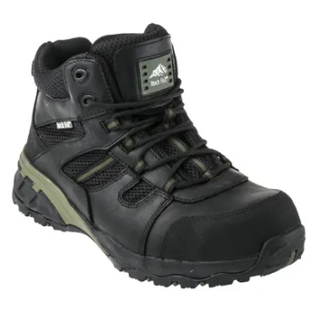 RS PRO Black Composite Toe Cap Mens Safety Boots, UK 8, EU 42, US 9 (7631276)