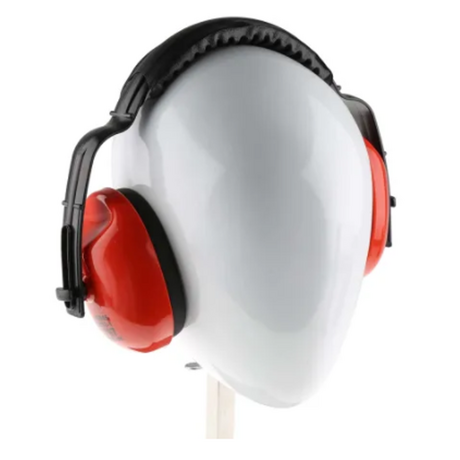 RS PRO Ear Defender with Headband, 28dB, Red (1845934)