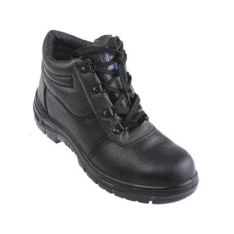 RS PRO Black Steel Toe Cap Mens Safety Boots, UK 9, EU 43, US 10 (7903997)