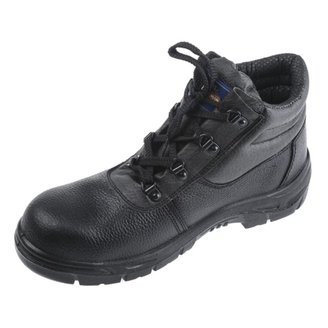 RS PRO Black Steel Toe Cap Mens Safety Boots, UK 9, EU 43, US 10 (7903997)