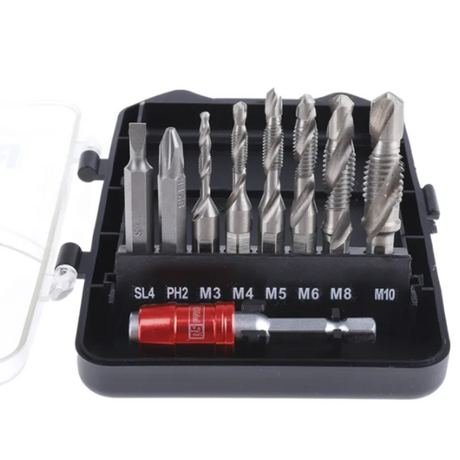 RS PRO 1807091 Drill & Screwdriver Bit Set (9 pieces)