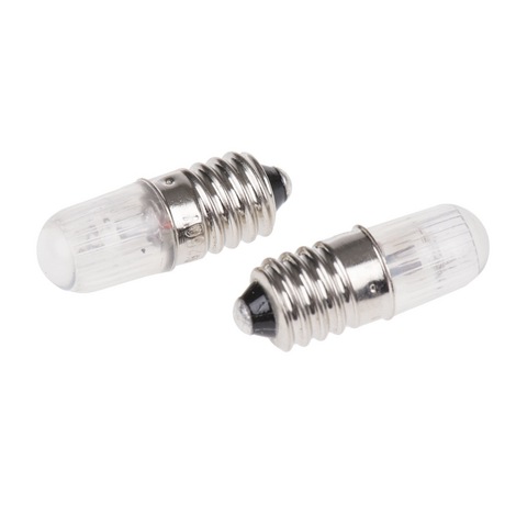 Bóng đèn sợi đốt E10, 2.5mA RS PRO 104733