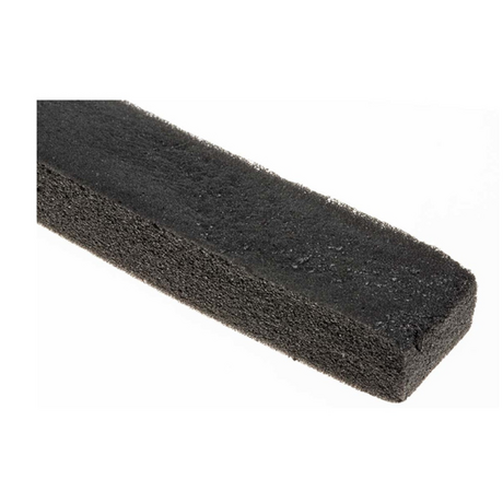 Foam tape 15m, 12x6mm RS PRO 2050877 black