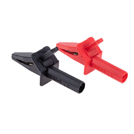 Bộ kẹp cá sấu RS PRO 446967 (2 cái)