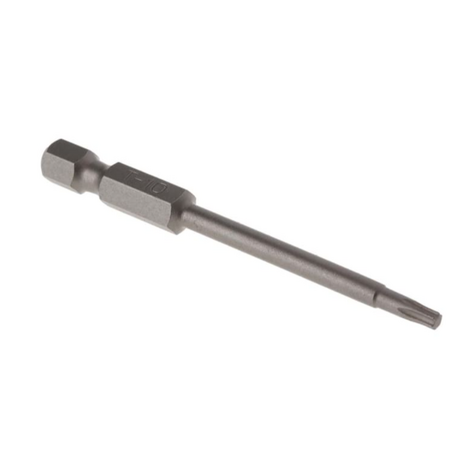 RS PRO 769080 T10 star screwdriver head hexagon socket