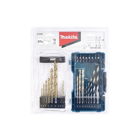 Bộ mũi khoan và mũi vặn vít Makita E-07098 (27 chi tiết)