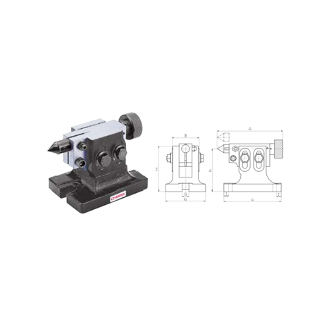 Ụ chống tâm cho HV-4, HV-6 Vertex TS-1