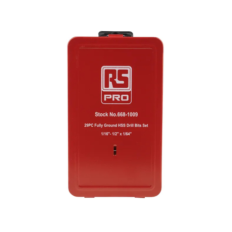RS PRO 6681009 1/16 inch Drill Bit Set (29 pieces)
